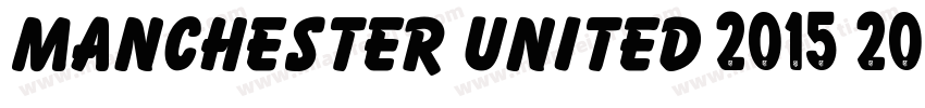Manchester United 2015 2016 Regular字体转换